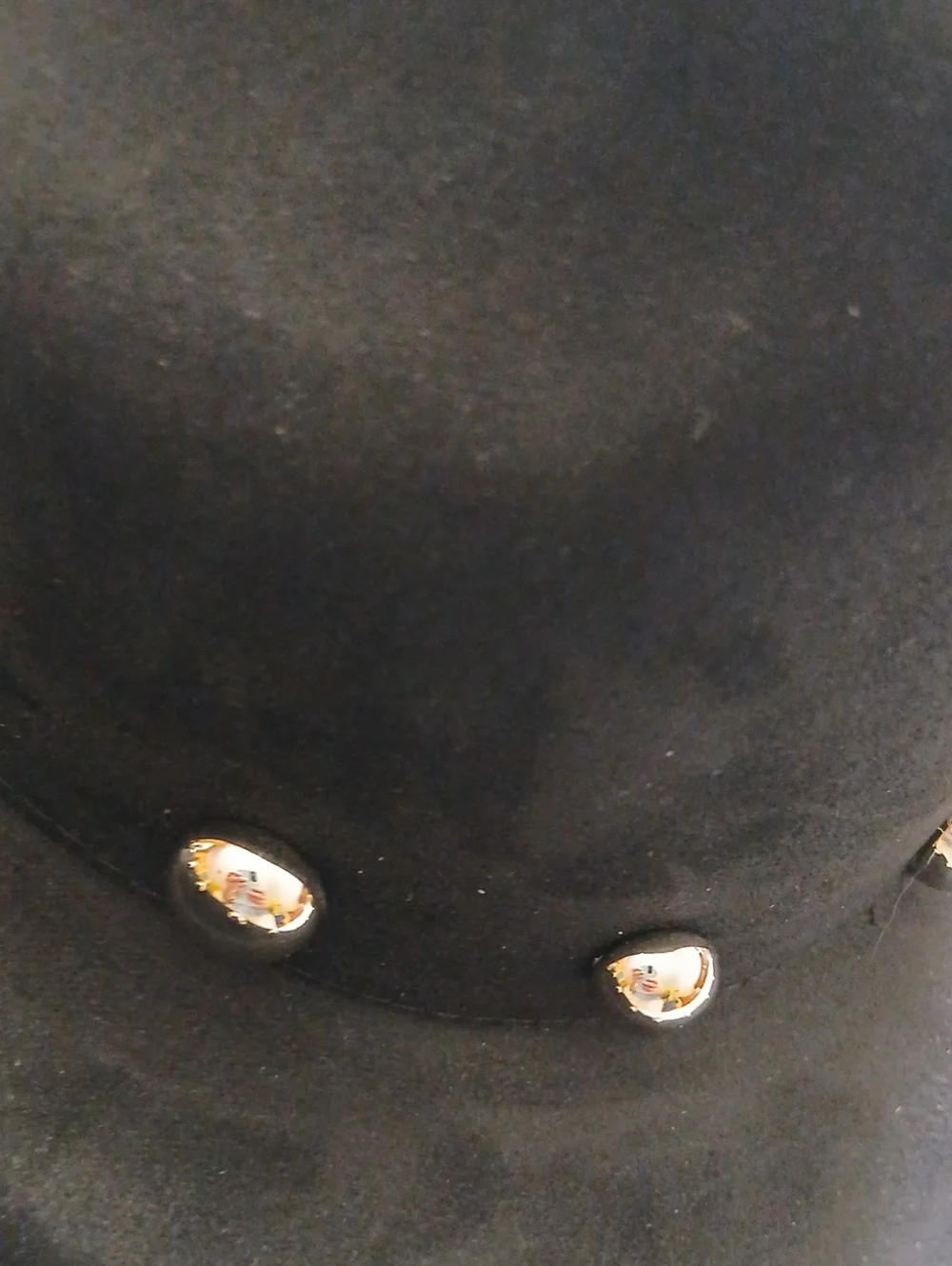 NWT Urban Outfitters Black Studded Faux Suede Women's Cowboy Hat